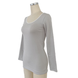 コットンレーヨンあったかインナー ロングスリーブ