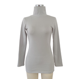 コットンレーヨンあったかインナー ハイネック