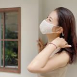 ミラクルストーン ジャガード竹布小顔マスク