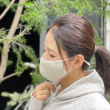 ミラクルストーン ジャガード竹布小顔マスク